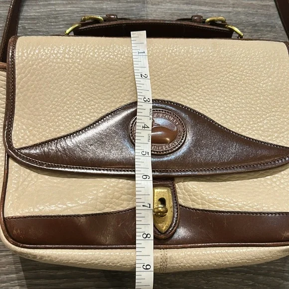 Vintage Dooney & Bourke All Weather Raw Leather
Carrier Shoulder Bag Crossbody - Picture 7 of 17